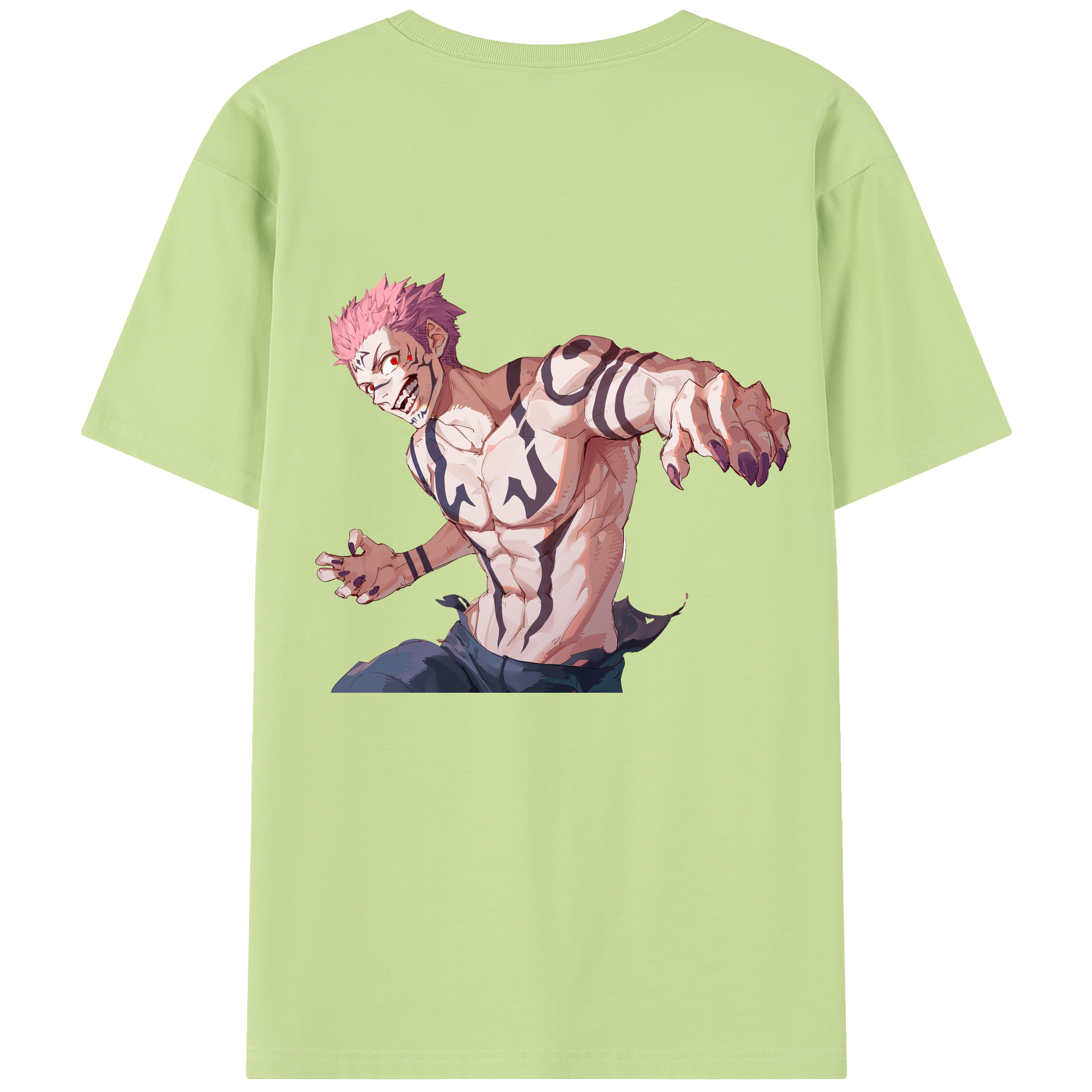 （画像用） 呪術廻戦 Jujutsu Kaisen 綿100％半袖Tシャツ（背面プリント）